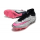 Nike Zoom Mercurial Superfly 9 Elite SG Metallic Silver Pink Blast Football Boots