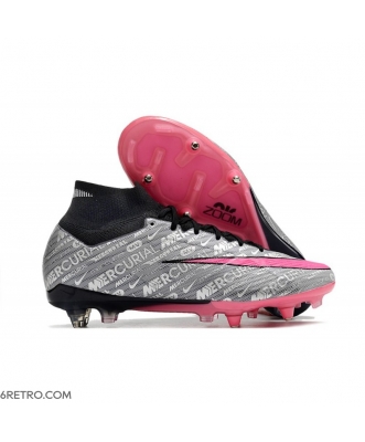 Nike Zoom Mercurial Superfly 9 Elite SG Metallic Silver Pink Blast Football Boots