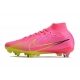 Nike Zoom Mercurial Superfly 9 Elite SG Pink Blast Volt Gridiron Football Boots