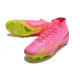 Nike Zoom Mercurial Superfly 9 Elite SG Pink Blast Volt Gridiron Football Boots