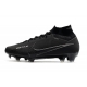 Nike Zoom Mercurial Superfly IX Elite Grass All Black Football Boots