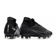 Nike Zoom Mercurial Superfly IX Elite Grass All Black Football Boots