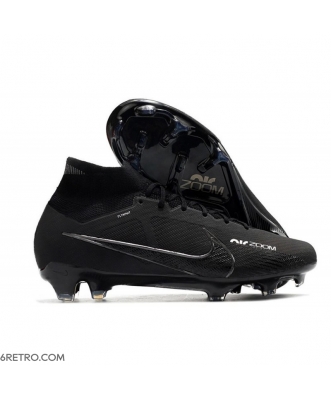 Nike Zoom Mercurial Superfly IX Elite Grass All Black Football Boots