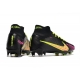 Nike Zoom Mercurial Superfly IX Elite Grass Black Yellow Pink Football Boots