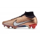 Nike Zoom Mercurial Superfly IX Elite Grass Gold White Blue Football Boots