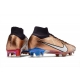 Nike Zoom Mercurial Superfly IX Elite Grass Gold White Blue Football Boots
