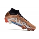 Nike Zoom Mercurial Superfly IX Elite Grass Gold White Blue Football Boots