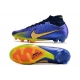 Nike Zoom Mercurial Superfly IX Elite Grass Purple Yellow Football Boots