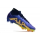 Nike Zoom Mercurial Superfly IX Elite Grass Purple Yellow Football Boots