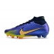 Nike Zoom Mercurial Superfly IX Elite Grass Purple Yellow Football Boots