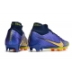 Nike Zoom Mercurial Superfly IX Elite Grass Purple Yellow Football Boots