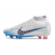 Nike Zoom Mercurial Superfly IX Elite Grass White Blue Black Football Boots