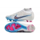 Nike Zoom Mercurial Superfly IX Elite Grass White Blue Black Football Boots