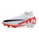 Nike Zoom Mercurial Superfly IX Elite Grass White Bright Crimson Black Football Boots