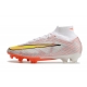 Nike Zoom Mercurial Superfly IX Elite Grass White Gold Silver Football Boots