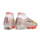 Nike Zoom Mercurial Superfly IX Elite Grass White Gold Silver Football Boots