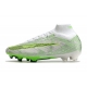 Nike Zoom Mercurial Superfly IX Elite Grass White Green Football Boots Nike Zoom Mercurial Superfly IX Elite Grass White Green Football Boots