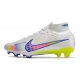 Nike Zoom Mercurial Superfly IX Elite Grass White Pink Volt Football Boots