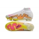 Nike Zoom Mercurial Superfly IX Elite Grass White Pink Yellow Football Boots