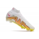 Nike Zoom Mercurial Superfly IX Elite Grass White Pink Yellow Football Boots