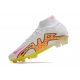 Nike Zoom Mercurial Superfly IX Elite Grass White Pink Yellow Football Boots
