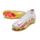 Nike Zoom Mercurial Superfly IX Elite Grass White Pink Yellow Football Boots
