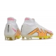Nike Zoom Mercurial Superfly IX Elite Grass White Pink Yellow Football Boots