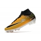 Nike Zoom Mercurial Superfly IX Elite Grass Yellow Black White Football Boots