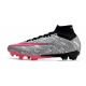 Nike Zoom Mercurial Superfly IX Elite XXV Firm Ground Metallic Silver Hyper Pink Black Football Boots
