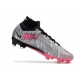 Nike Zoom Mercurial Superfly IX Elite XXV Firm Ground Metallic Silver Hyper Pink Black Football Boots