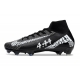 Nike Zoom Mercurial Superfly X Elite Firm Ground Black White Football Boots