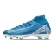 Nike Zoom Mercurial Superfly X Elite Firm Ground Blue White Football Boots