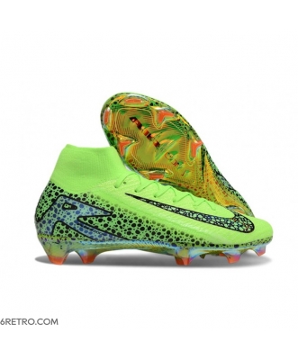Nike Zoom Mercurial Superfly X Elite Firm Ground Green Black Football Boots