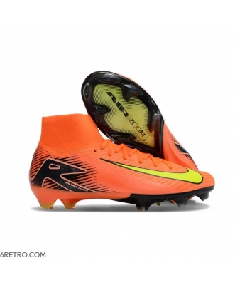 Nike Zoom Mercurial Superfly X Elite Firm Ground Orange Yellow Football Boots