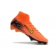 Nike Zoom Mercurial Superfly X Elite Firm Ground Orange Yellow Football Boots