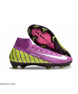 Nike Zoom Mercurial Superfly X Elite Firm Ground Purple White Yellow Football Boots