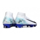 Nike Zoom Mercurial Superfly X Elite Firm Ground White Black Blue Football Boots