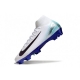 Nike Zoom Mercurial Superfly X Elite Firm Ground White Black Blue Football Boots