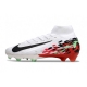 Nike Zoom Mercurial Superfly X Elite Firm Ground White Black Red Football Boots