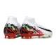 Nike Zoom Mercurial Superfly X Elite Firm Ground White Black Red Football Boots