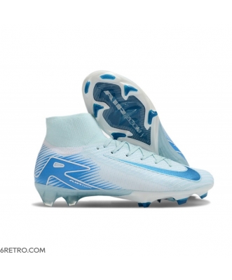 Nike Zoom Mercurial Superfly X Elite Firm Ground White Blue Football Boots