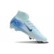 Nike Zoom Mercurial Superfly X Elite Firm Ground White Blue Football Boots