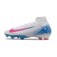 Nike Zoom Mercurial Superfly X Elite Firm Ground White Blue Pink Football Boots