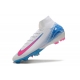 Nike Zoom Mercurial Superfly X Elite Firm Ground White Blue Pink Football Boots