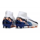 Nike Zoom Mercurial Superfly X Elite Firm Ground White Navy Orange Football Boots