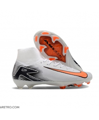 Nike Zoom Mercurial Superfly X Elite Firm Ground White Orange Black Football Boots
