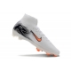 Nike Zoom Mercurial Superfly X Elite Firm Ground White Orange Black Football Boots