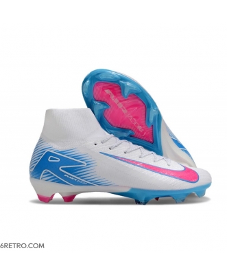 Nike Zoom Mercurial Superfly X Elite Firm Ground White Pink Blue Football Boots