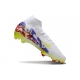 Nike Zoom Mercurial Superfly X Elite Firm Ground White Yellow Purple Football Boots