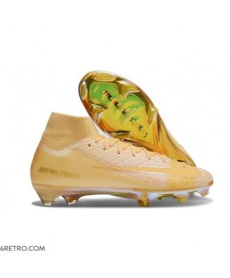 Nike Zoom Mercurial Superfly X Elite Firm Ground Yellow Gold Football Boots